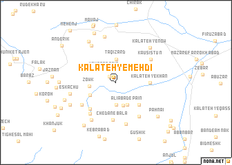 map of Kalāteh-ye Mehdī