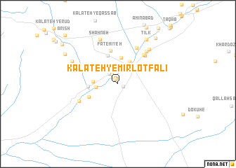 map of Kalāteh-ye Mīr Loţf‘alī