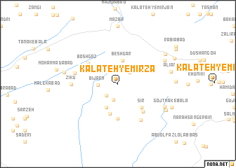 map of Kalāteh-ye Mīrzā