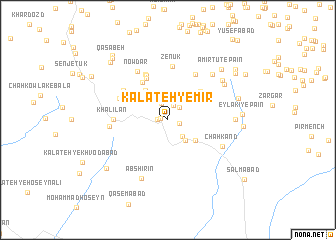 map of Kalāteh-ye Mīr