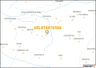 map of Kalāteh-ye Now
