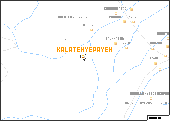 map of Kalāteh-ye Pāyeh