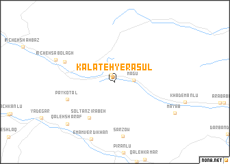 map of Kalāteh-ye Rasūl