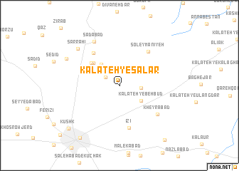 map of Kalāteh-ye Sālār