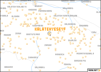 map of Kalāteh-ye Seyf