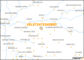 map of Kalāteh-ye Sha‘ban