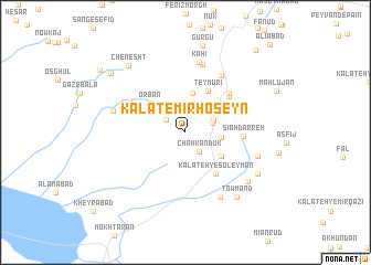 map of Kalāt-e Mīrḩoseyn