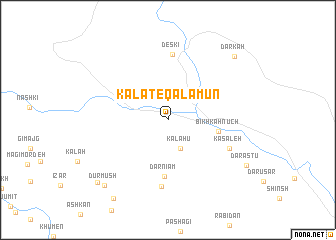 map of Kalāt-e Qalamūn