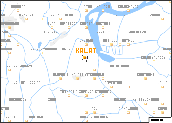 map of Kalat