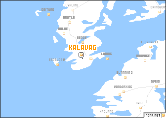 map of Kalavåg