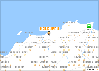 map of Kalavroú