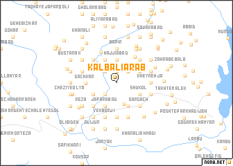 map of Kalb‘alī ‘Arab