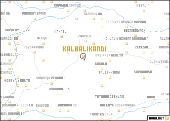 map of Kalb‘alī Kandī