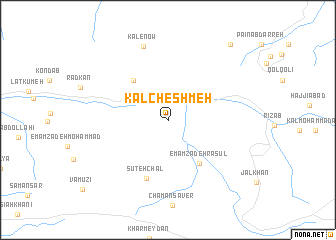 map of Kal Cheshmeh