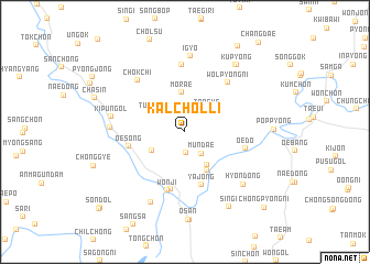 map of Kalchŏl-li