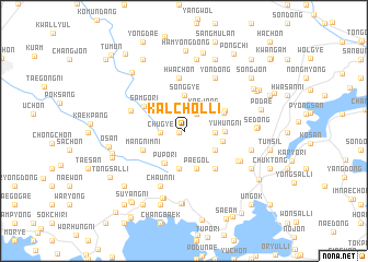 map of Kalchŏl-li