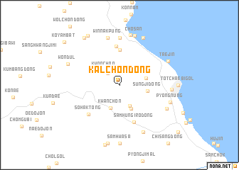 map of Kalchŏn-dong