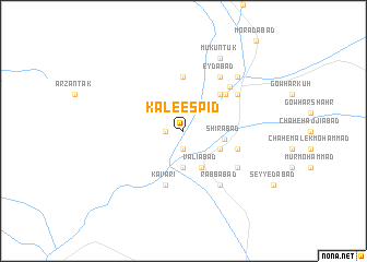map of Kal-e Espīd