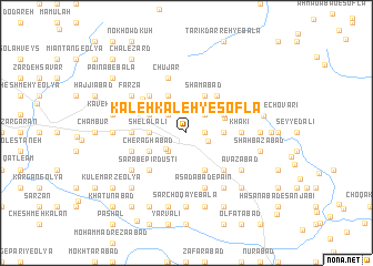 map of Kaleh Kaleh-ye Soflá