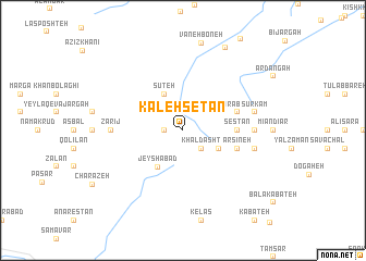 map of Kaleh Setān