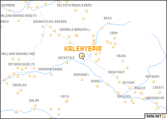 map of Kaleh-ye Pīr