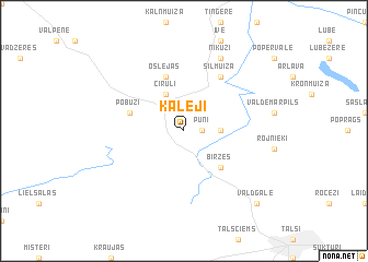 map of Kalēji