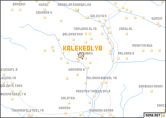 map of Kalek-e ‘Olyā