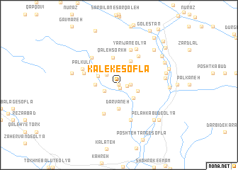 map of Kalek-e Soflá