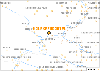 map of Kalek-e Zūrāntel