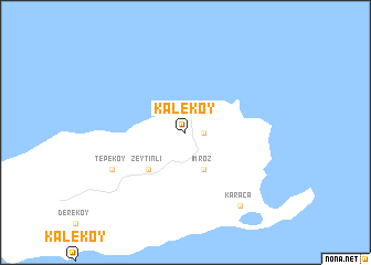 map of Kaleköy