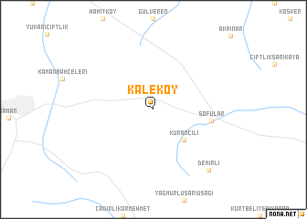 map of Kaleköy