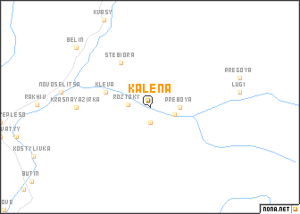 map of Kalena
