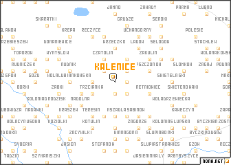 map of Kalenice