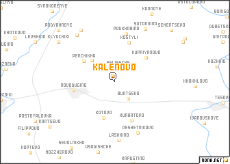 map of Kalënovo