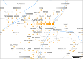 map of Kalenow-ye Bālā