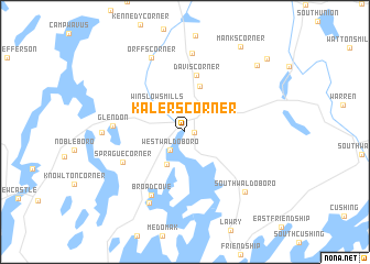 map of Kalers Corner