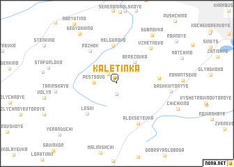 map of Kaletinka