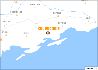 map of Kaleüçağız