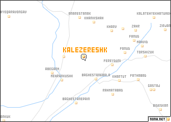 map of Kāl-e Zereshk