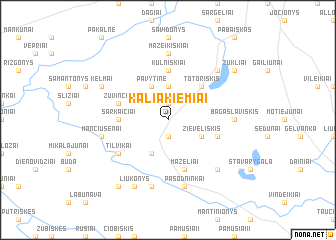 map of Kaliakiemiai