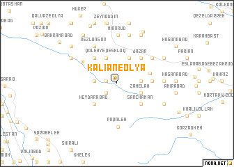 map of Kālīān-e ‘Olyā