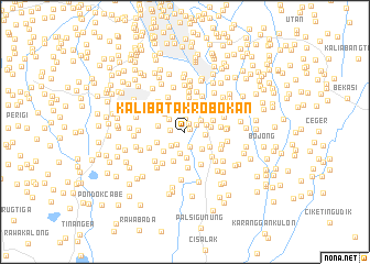 map of Kalibatakrobokan