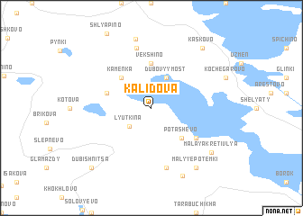 map of Kalidova