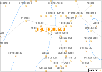map of Kalifadougou
