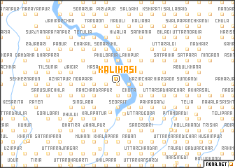 map of Kālihāsi