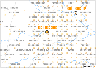 map of Kālikāpur