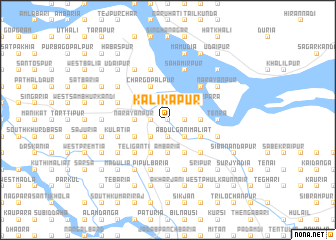 map of Kālikāpur