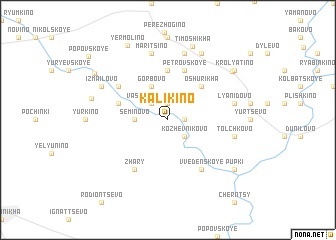 map of Kalikino