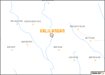map of Kalilangan
