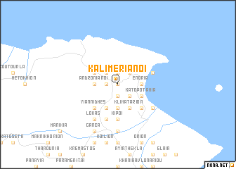 map of Kalimeriánoi